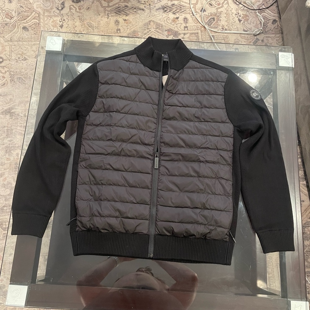 Canada Goose Black Ribbed Collar Jacket